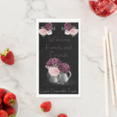 En Papier Serviette d'hôtes jetable Peony Welcome Fam & Frnd (En situation)