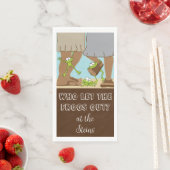 En Papier Serviette D'Invité Pâque serviettes Bcgd Les Greno (En situation)