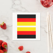 En Papier Serviette Drapeau Allemand (En situation)