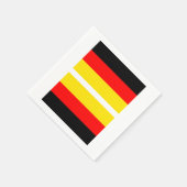 En Papier Serviette Drapeau Allemand (Coin)
