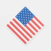 En Papier Serviette Drapeau Américain (Coin)