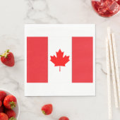 En Papier Serviette Drapeau du Canada (En situation)