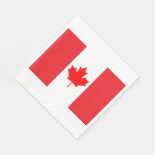 En Papier Serviette Drapeau du Canada (Coin)