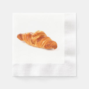 En Papier Serviette française de croissant, brioche de