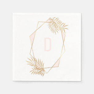 En Papier Serviette géométrique faite sur commande