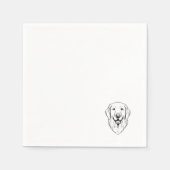En Papier Serviette Golden Retriever (Devant)