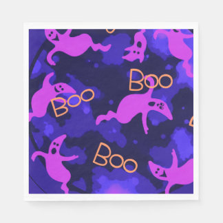En Papier Serviette Halloween Ghosts in the Night