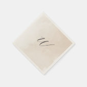 En Papier Serviette initiale de mariage à l'aquarelle (Coin)