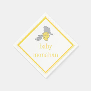 En Papier Serviette jaune de cocktail de l'éléphant  