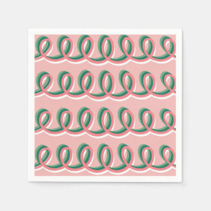 En Papier Serviette Ligne de Boucles