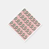 En Papier Serviette Ligne de Boucles (Coin)