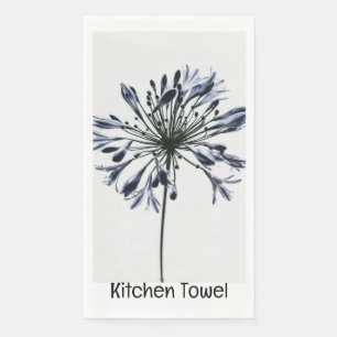 En Papier Serviette Lily Noir & Blanc