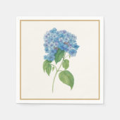 En Papier Serviette Luxe Bleue Hydrangea — Élégante Botaniqu (Devant)