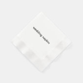 En Papier serviette mariage (Coin)