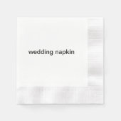 En Papier serviette mariage (Devant)