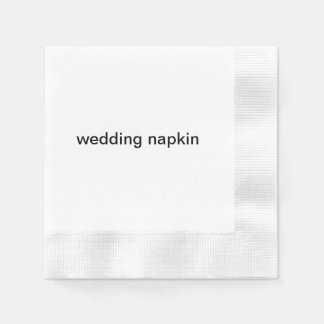 En Papier serviette mariage