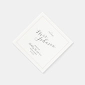 En Papier Serviette minimale moderne pour enterrement de vie (Coin)