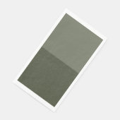 En Papier Serviette Moderne Vert Mousse 2 Tons – Personnalis (Coin)