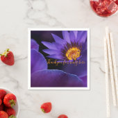 En Papier Serviette narcisse pourpre (En situation)