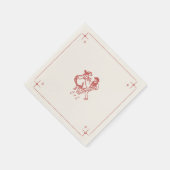 En Papier Serviette occidentale personnalisée (Coin)