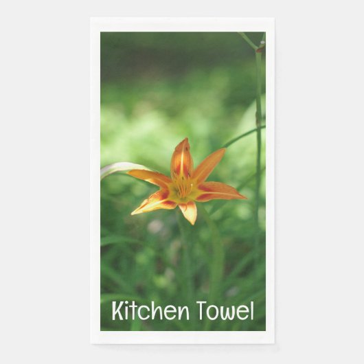 En Papier Serviette orange Lily Meadow (Devant)