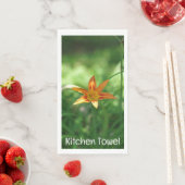 En Papier Serviette orange Lily Meadow (En situation)