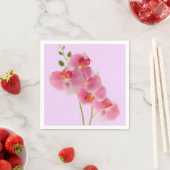 En Papier Serviette Orchidée Pastel (En situation)