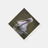 En Papier serviette _ pélican (Coin)