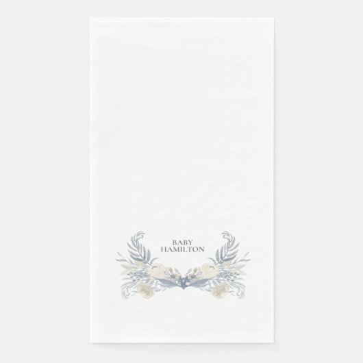 En Papier Serviette personnalisée Blu Heron (Devant)
