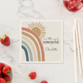 En Papier serviette pour anniversaire ou baby shower (En situation)