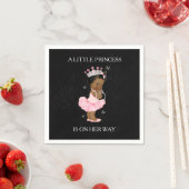 En Papier Serviette pour Baby Shower de Princesse Afro-Améri (En situation)