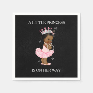 En Papier Serviette pour Baby Shower de Princesse Afro-Améri