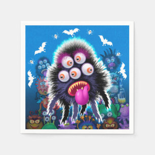 En Papier Serviette pour des monstres de partie de Halloween