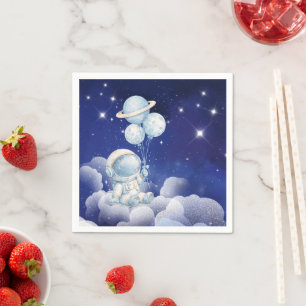 En Papier Serviette pour fête d'anniversaire d'astronaute