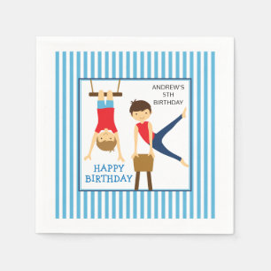 En Papier Serviette pour fête d'anniversaire de garçons gymn