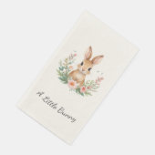 En Papier Serviette pour invité de fête de bébé Little Bunny (Coin)