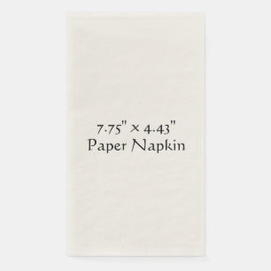 En Papier Serviette pour invités écru 19,7 x 11,3 cm
