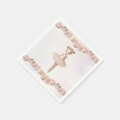 En Papier Serviette rose Ballerina (Coin)