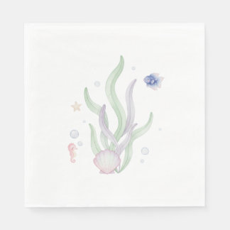 En Papier Serviette sous la mer