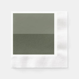 En Papier Serviette Split Moss Green Party - Personnalisable