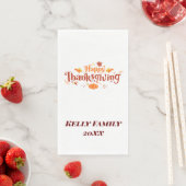 En Papier Serviette Thanksgiving Sur Mesure (En situation)