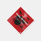 En Papier Serviette thème anniversaire batteur HAMbWG (Coin)