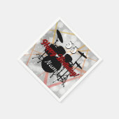En Papier Serviette thème anniversaire batteur HAMbWG (Coin)