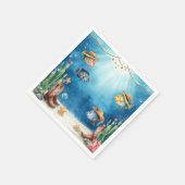 En Papier Serviette thème Fish Party Texas (Coin)