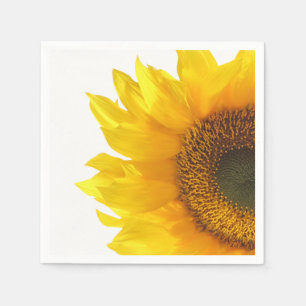 En Papier serviette tournesol jaune