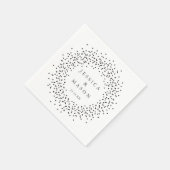 En Papier Serviettes Mariages modernes - Cocktail Serviette (Coin)