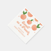 En Papier Servir comme une serviette d'anniversaire Peach (Coin)
