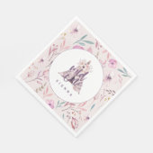 En Papier Servir une serviette de fête d'anniversaire (Coin)