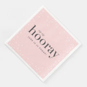 En Papier sip sip hooray fête d'anniversaire serviette (Coin)