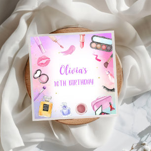 En Papier Spa Party Glamor Maquillage Anniversaire serviette